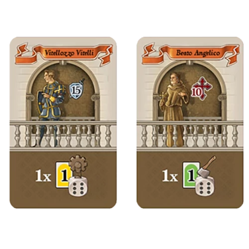 Lorenzo il Magnifico: Leader Vitelli / Angelico promókártyák
