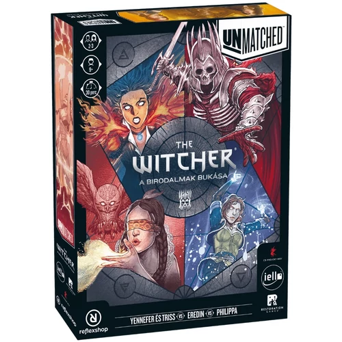 Unmatched: The Witcher - A birodalmak bukása társasjáték - ajándék promókártyákkal