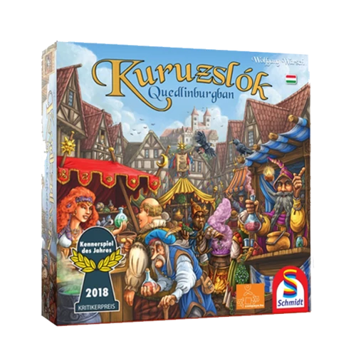 Kuruzslók Quedlinburgban (angol kiadás, nyomdai magyar szabállyal) társasjáték
