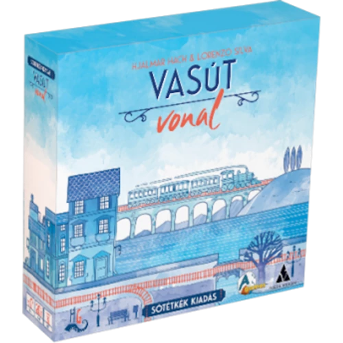 vasútvonal társasjáték kék sötétkék